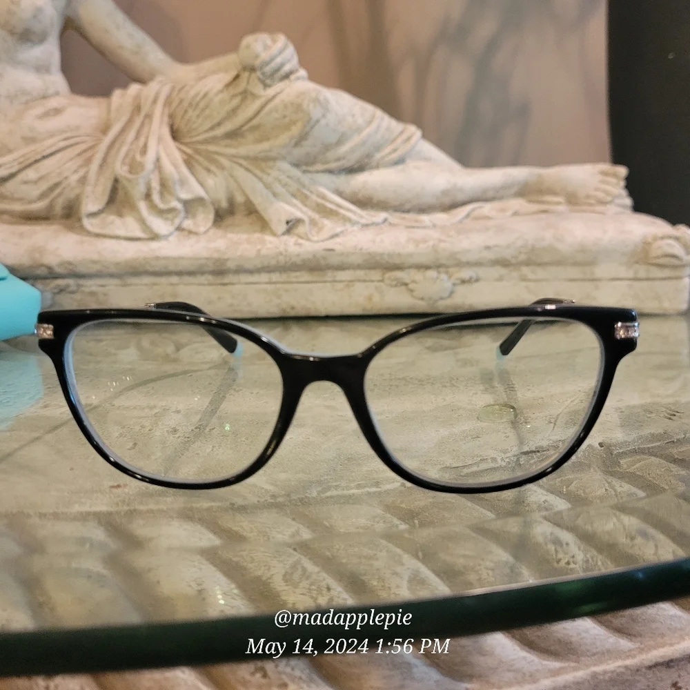 Tiffany & Company Eyeglass Frames Only TF2223 Luxury Logo Crystal Designer #89